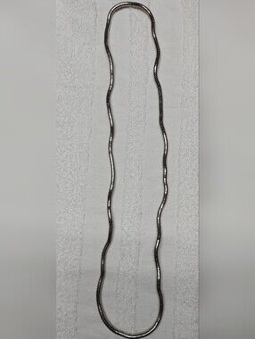 Coiled Silvertone Necklace